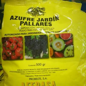 AZUFRE JARDÍN PALLARÉS (500 gr.).